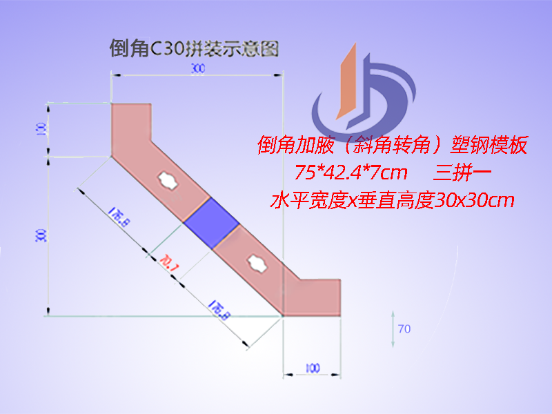 涵洞倒角模板30x30倒角